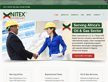 Tablet Screenshot of nitex-international.com